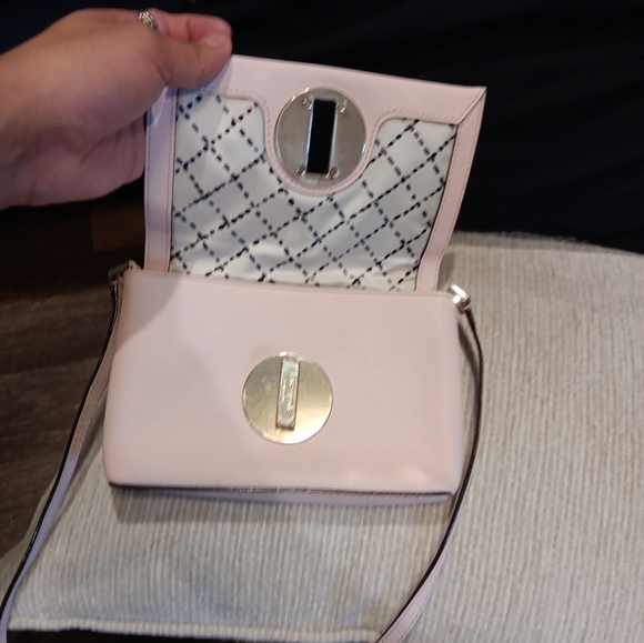 Kate Spade Newbury Lane Sally Saffiano Leather Turnlock Light Pink Crossbody Bag - Picture 5 of 6